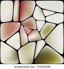 Abstract background consists of glowing blocks of different sizes. Mosaic of gradients.
