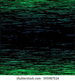 Abstract background. Consists of green and blue lines on a black background. Vector illustration.