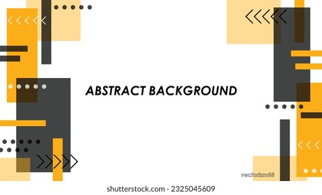 The abstract background consists of a square canvas with a vibrant yellow color. The yellow hue represents energy, positivity, and creativity. It serves as the base for the ornament design.
