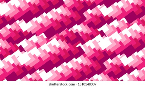 Abstract background. Consists of squares from dark pink to white. Suitable for banners, web applications, posters, advertisements and stands. Vector image.