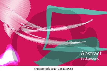 Abstract background, contemporary vector style,
Bright red background art picture Strange shapes with interesting color combinations