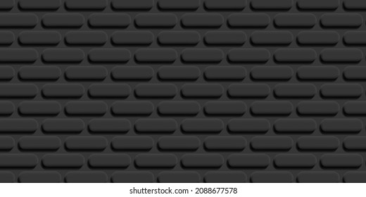Abstract background with convex 3d bricks creating pattern, mono chrome