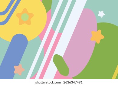 Abstract background conveying dynamic color harmony
