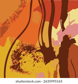 Abstract background conveying a warm autumn mood