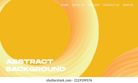Abstrakter Hintergrund mit einer coolen Orangen-Donut-Form, perfekt für die Verschönerung Ihres Website-Designs.