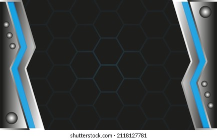 Abstract background with copy space area on hexagon theme.