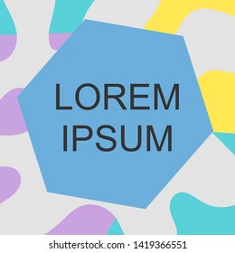 Abstract background with copy space for text. Colored intersecting spots and lines. Cover design templates, Wallpapers, posters. Vector illustration.