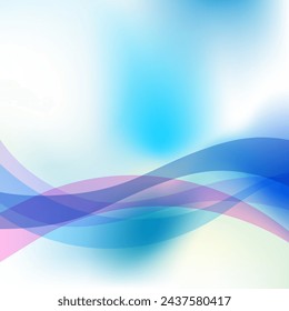 Abstract background with copy space. Ttransparent waves.