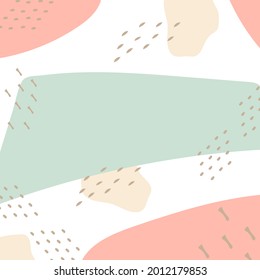 Abstract background. Copy space. Vector Calm colored shapes and lines.