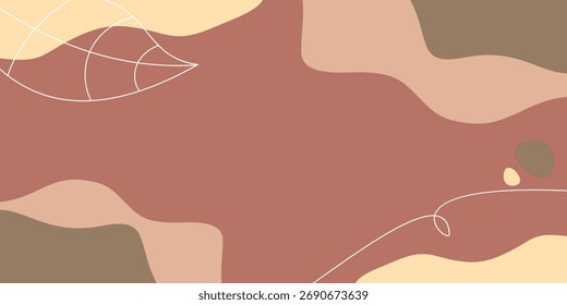 Abstract background with copyspace area. Aesthetic design for banner, poster, social media templates.