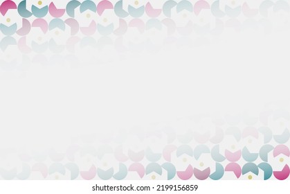 Fondo abstracto con espacio de copia y adorno de círculos coloridos. Fondo con marco. Adecuado para fondo, tarjeta de felicitación y tarjeta de visita