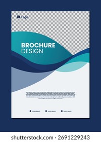 abstrakter Hintergrund für Corporate Broschüre Template Design