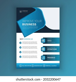 Abstract background corporate business marketing brochure flyer design template