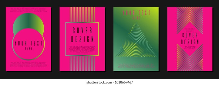 Abstract background corporate style.  Set of sheets A4.  Can be used for poster, brochure, magazine, card, book, flyer, banner, anniversary. Trendy corporate style.