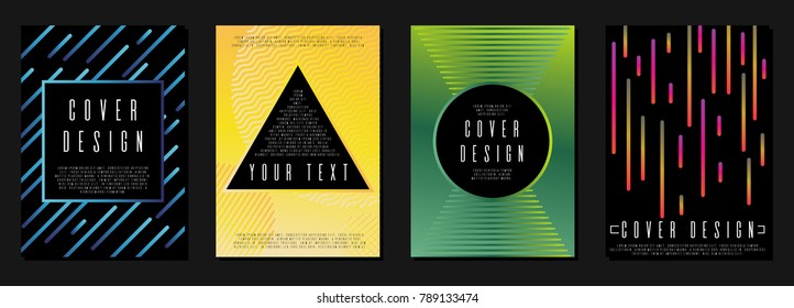 Abstract background corporate style.  Set of sheets A4.  Can be used for poster, brochure, magazine, card, book, flyer, banner, anniversary
 Trendy corporate style.