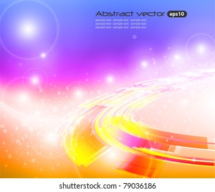 Abstract background cosmic ring, vector illustration.