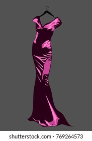 abstract background with couture dress. 10 EPS