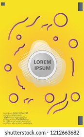 Abstract background cover design art, with a circle in the middle for text .color gradient shapes composition. Eps10. fluid vector. 