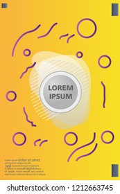 Abstract background cover design art, with a circle in the middle for text .color gradient shapes composition. Eps10. fluid vector. 