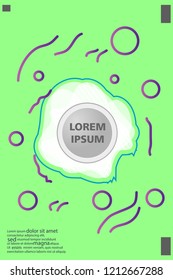 Abstract background cover design art, with a circle in the middle for text .color gradient shapes composition. Eps10. fluid vector. 