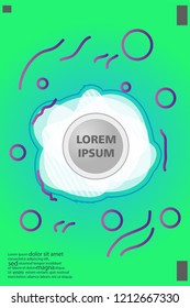 Abstract background cover design art, with a circle in the middle for text .color gradient shapes composition. Eps10. fluid vector. 