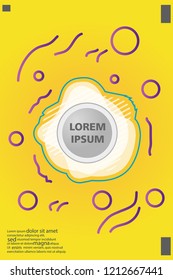 Abstract background cover design art, with a circle in the middle for text .color gradient shapes composition. Eps10. fluid vector. 