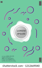 Abstract background cover design art, with a circle in the middle for text .color gradient shapes composition. Eps10. fluid vector. 