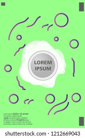 Abstract background cover design art, with a circle in the middle for text .color gradient shapes composition. Eps10. fluid vector. 