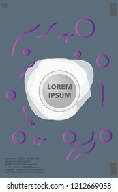 Abstract background cover design art, with a circle in the middle for text .color gradient shapes composition. Eps10. fluid vector. 