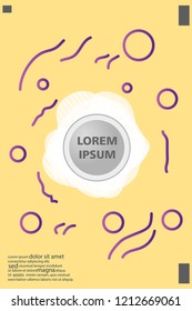 Abstract background cover design art, with a circle in the middle for text .color gradient shapes composition. Eps10. fluid vector. 