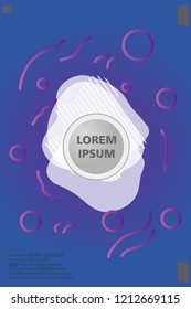 Abstract background cover design art, with a circle in the middle for text .color gradient shapes composition. Eps10. fluid vector. 