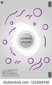 Abstract background cover design art, with a circle in the middle for text .color gradient shapes composition. Eps10. fluid vector. 