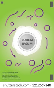 Abstract background cover design art, with a circle in the middle for text .color gradient shapes composition. Eps10. fluid vector. 