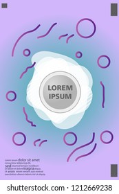 Abstract background cover design art, with a circle in the middle for text .color gradient shapes composition. Eps10. fluid vector. 