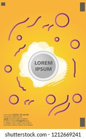 Abstract background cover design art, with a circle in the middle for text .color gradient shapes composition. Eps10. fluid vector. 