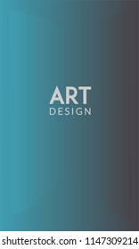 Abstract background cover design. Colorful halftone blue gradients. Future geometric patterns. Colorful gradients minimalist vector. Soft gradients. Elegant modern cover design. Dynamic art vector.