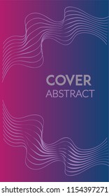 Abstract background cover design. Colorful halftone red blue gradients. Future geometric patterns. Colorful gradients minimalist vector. Soft gradients. Elegant modern cover design. Dynamic art vector