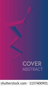Abstract background cover design. Colorful halftone red blue gradients. Future geometric patterns. Colorful gradients minimalist vector. Soft gradients. Elegant modern cover design. Dynamic art vector