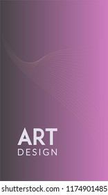 Abstract background cover design. Colorful halftone violet gradients. Future geometric patterns. Colorful gradients minimalist vector. Soft gradients. Elegant modern cover design. Dynamic art vector.