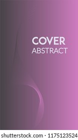 Abstract background cover design. Colorful halftone violet gradients. Future geometric patterns. Colorful gradients minimalist vector. Soft gradients. Elegant modern cover design. Dynamic art vector.