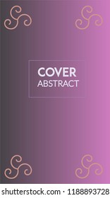 Abstract background cover design. Colorful halftone violet gradients. Future geometric patterns. Colorful gradients minimalist vector. Soft gradients. Elegant modern cover design. Dynamic art vector.