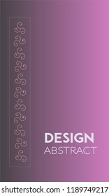 Abstract background cover design. Colorful halftone violet gradients. Future geometric patterns. Colorful gradients minimalist vector. Soft gradients. Elegant modern cover design. Dynamic art vector.
