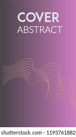 Abstract background cover design. Colorful halftone violet gradients. Future geometric patterns. Colorful gradients minimalist vector. Soft gradients. Elegant modern cover design. Dynamic art vector.