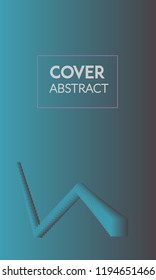 Abstract background cover design. Colorful halftone blue gradients. Future geometric patterns. Colorful gradients minimalist vector. Soft gradients. Elegant modern cover design. Dynamic art vector.