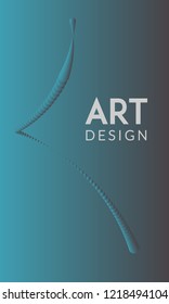 Abstract background cover design. Colorful halftone blue gradients. Future geometric patterns. Colorful gradients minimalist vector. Soft gradients. Elegant modern cover design. Dynamic art vector.
