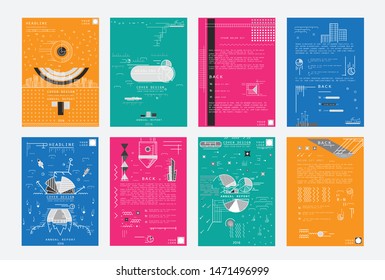 Abstract background cover design. Vector pattern