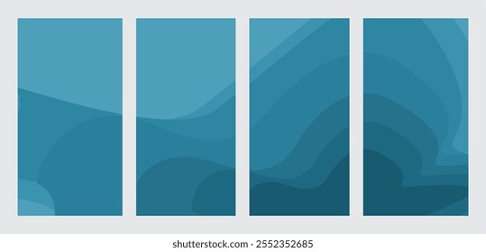 Abstract Background Cover or flyer template. Blue theme abstract background. Wall decoration. design layout for presentation banners, flyers, posters and invitations.