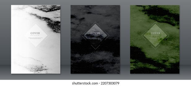 Abstract background cover page design with marble texture modern style for business card, invitation, book cover  