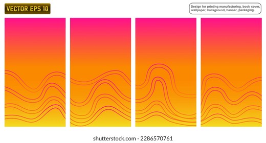 Conjunto de cobertura de fondo abstracto para la fabricación de impresión
