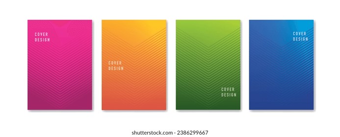 Abstract background cover set. Vector blank banner templates with texture and gradient. Colorful paper frames. Empty poster collection EPS10